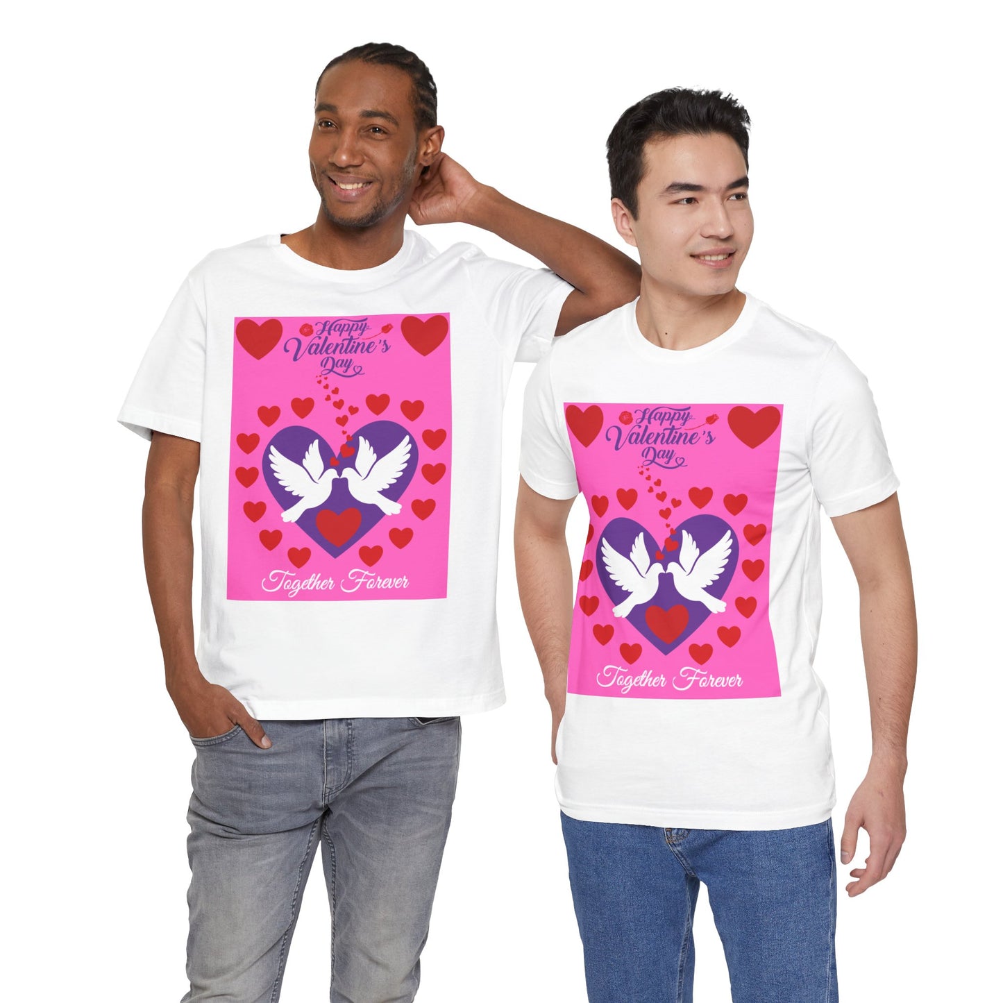 Valentine's Day 'Together Forever' Heart Doves T-Shirt