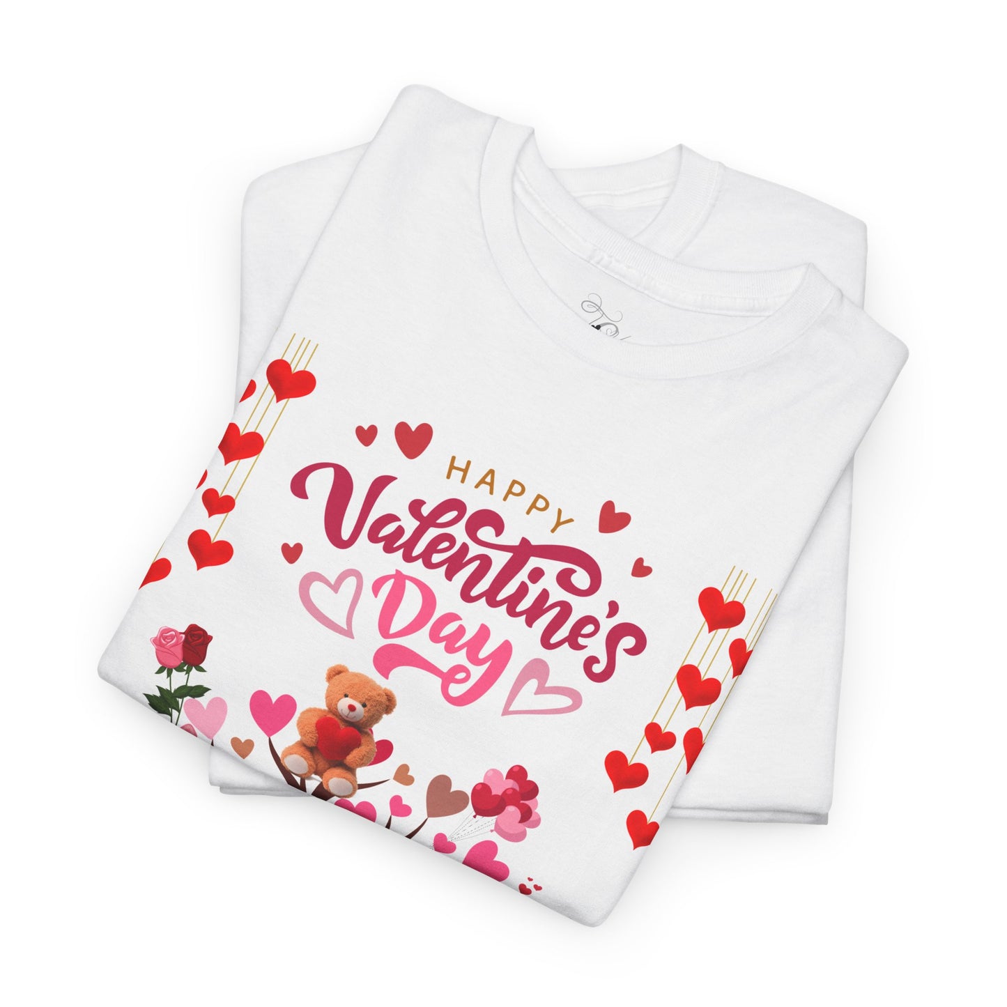 Valentine's Day Tree T-Shirt - Happy Valentine's Day Heart & Gift Design