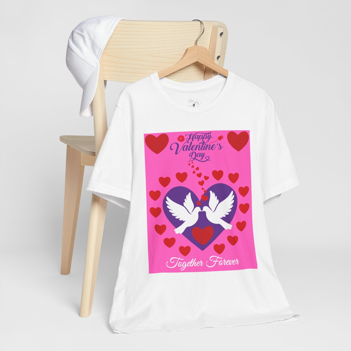 Valentine's Day 'Together Forever' Heart Doves T-Shirt