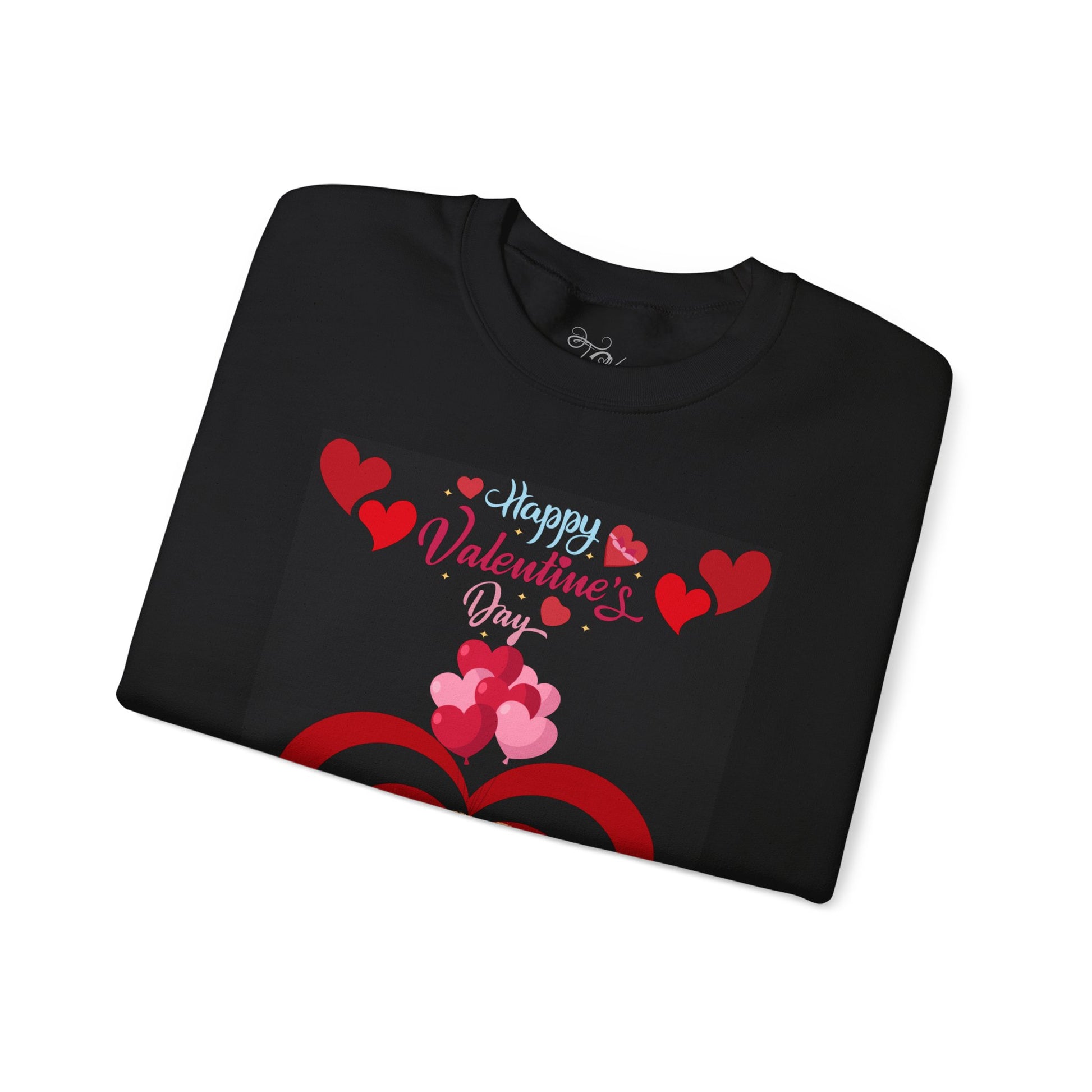 Valentine Teddy Heart Crewneck Sweatshirt