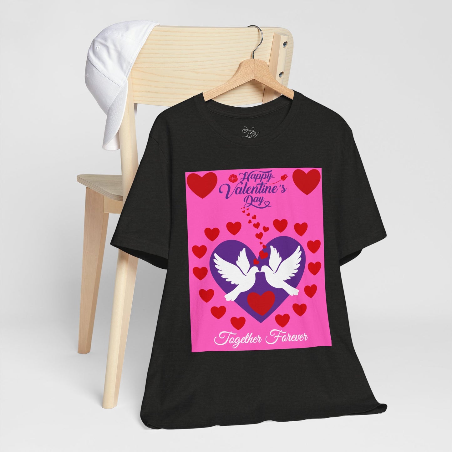Valentines Day Together Forever Heart Doves T Shirt