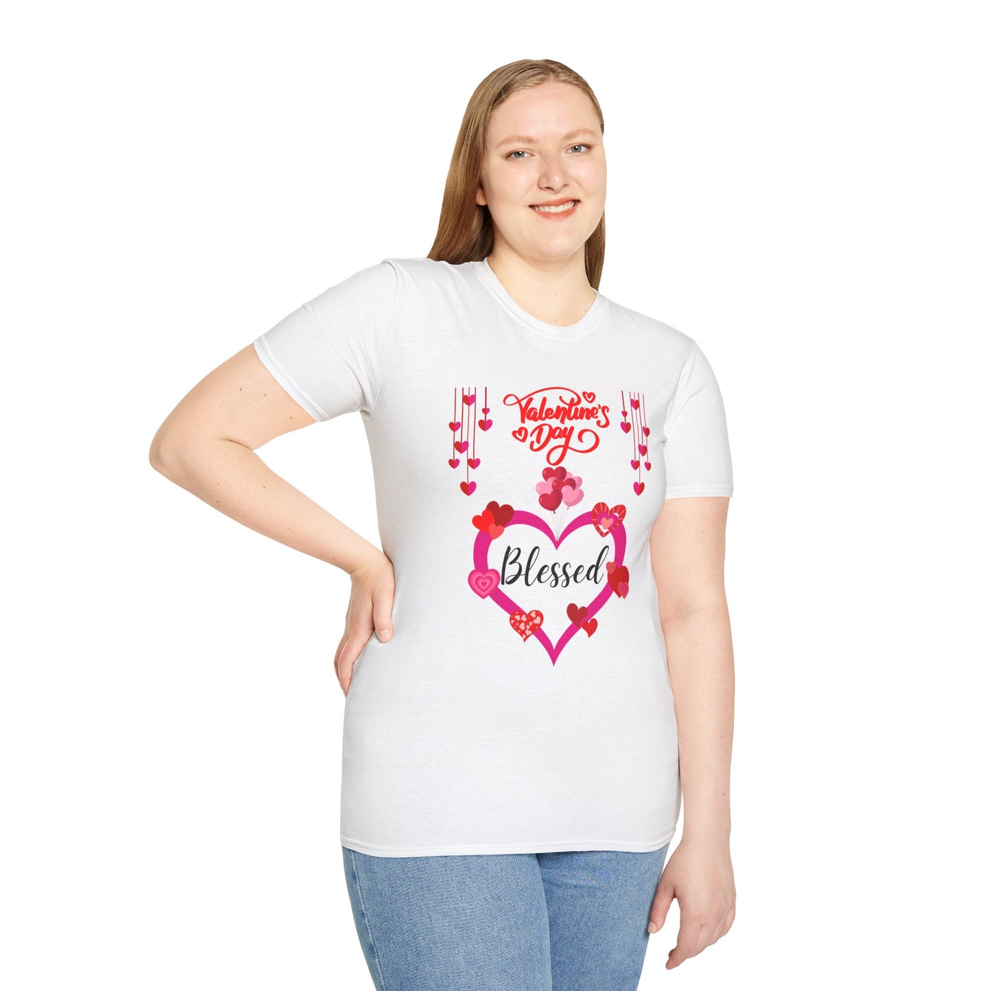 Valentine's Day 'Blessed' Heart T-Shirt