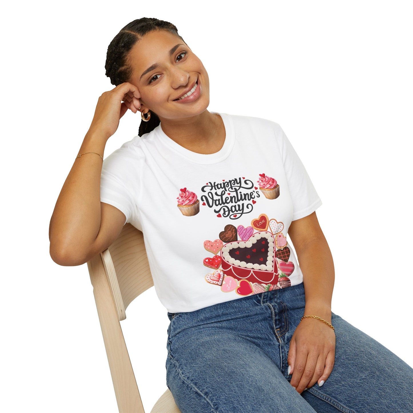 Valentine's Day Heart Chocolates & Cupcakes T-Shirt