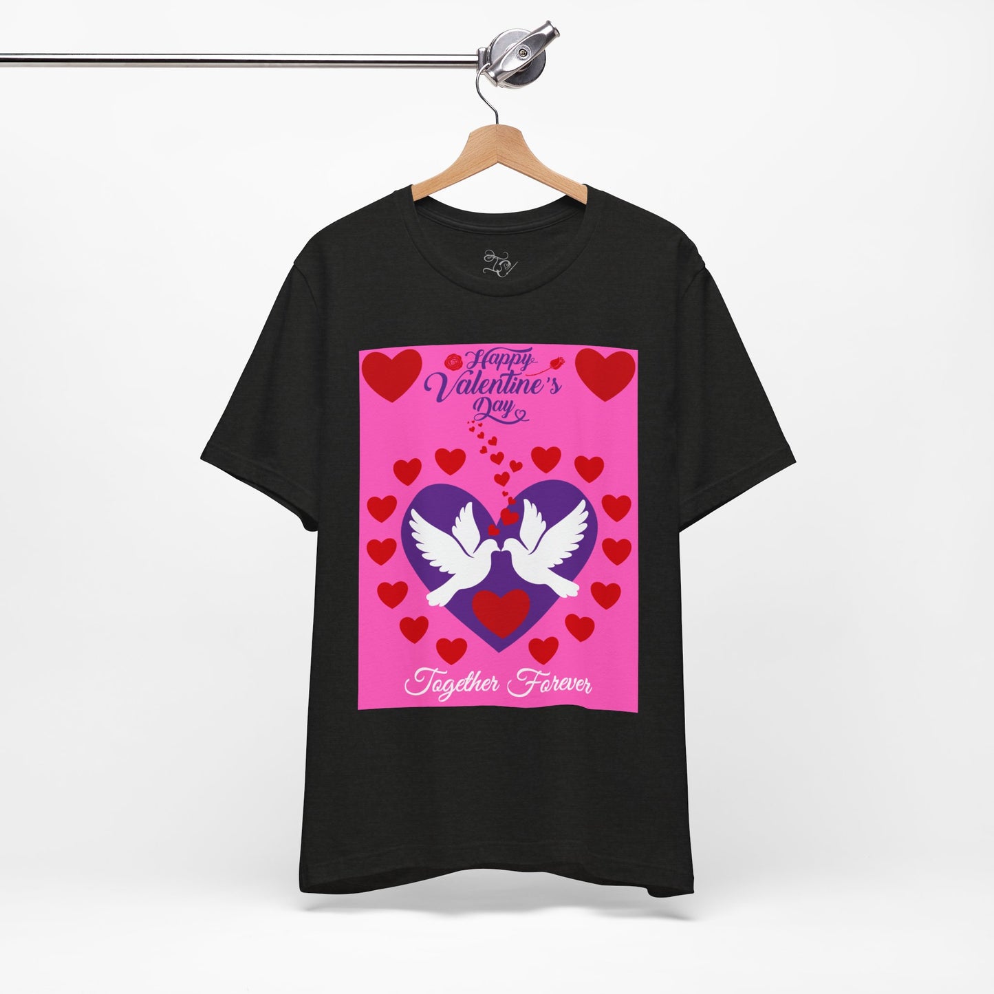 Valentines Day Together Forever Heart Doves T Shirt