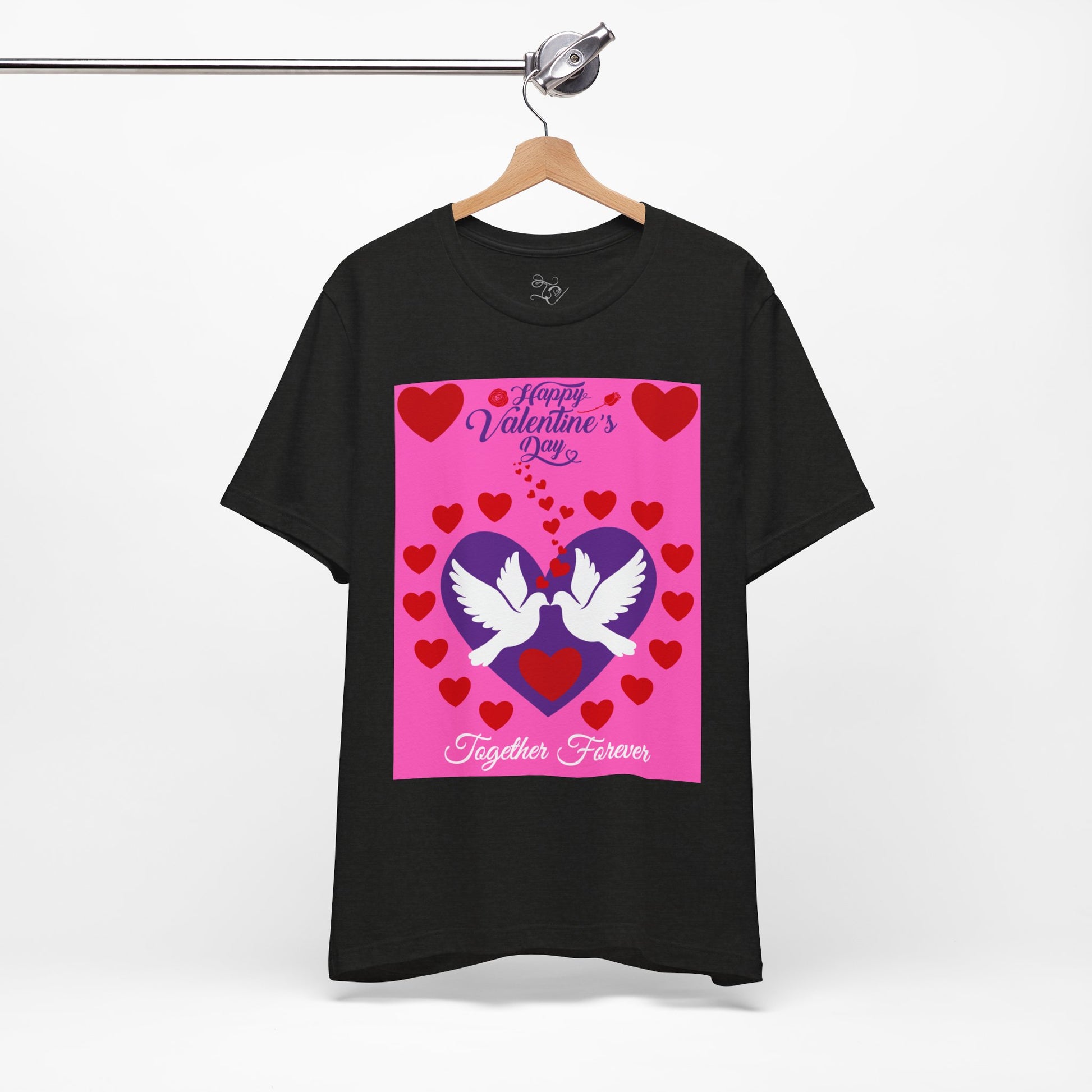Valentines Day Together Forever Heart Doves T Shirt