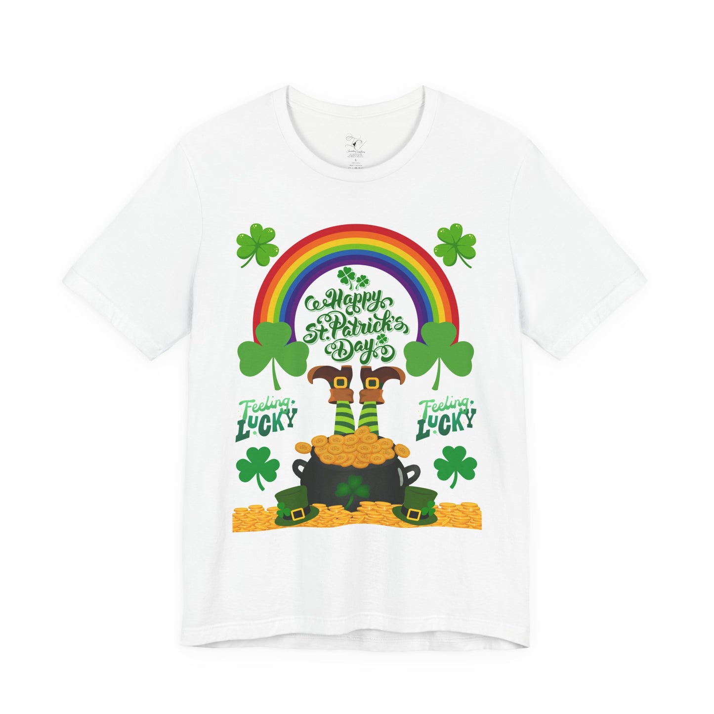 St Patrick's Day Lucky Rainbow T Shirt