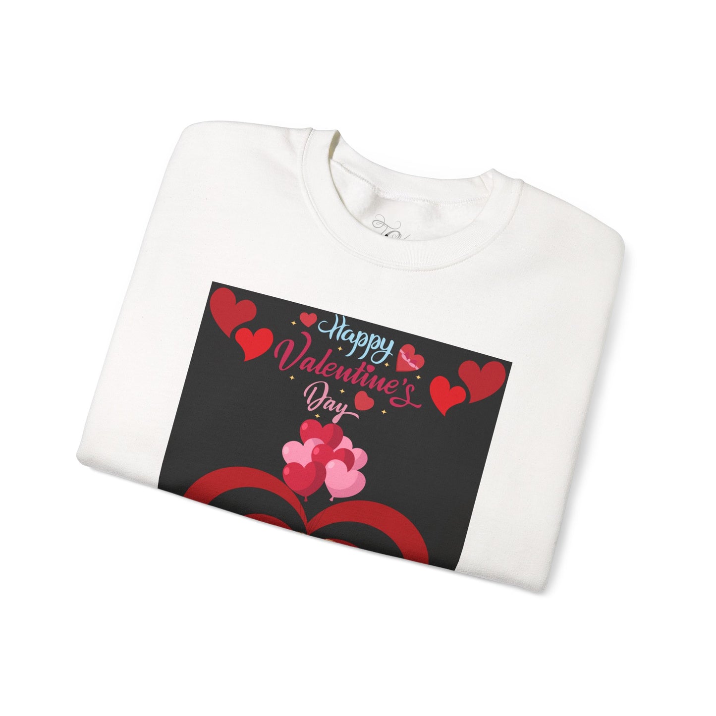 Valentine Teddy Heart Crewneck Sweatshirt