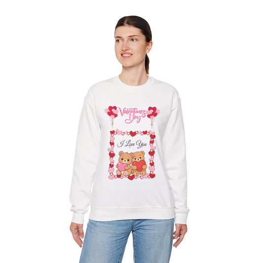 Valentine's Day 'I Love You' Bear Crewneck Sweatshirt