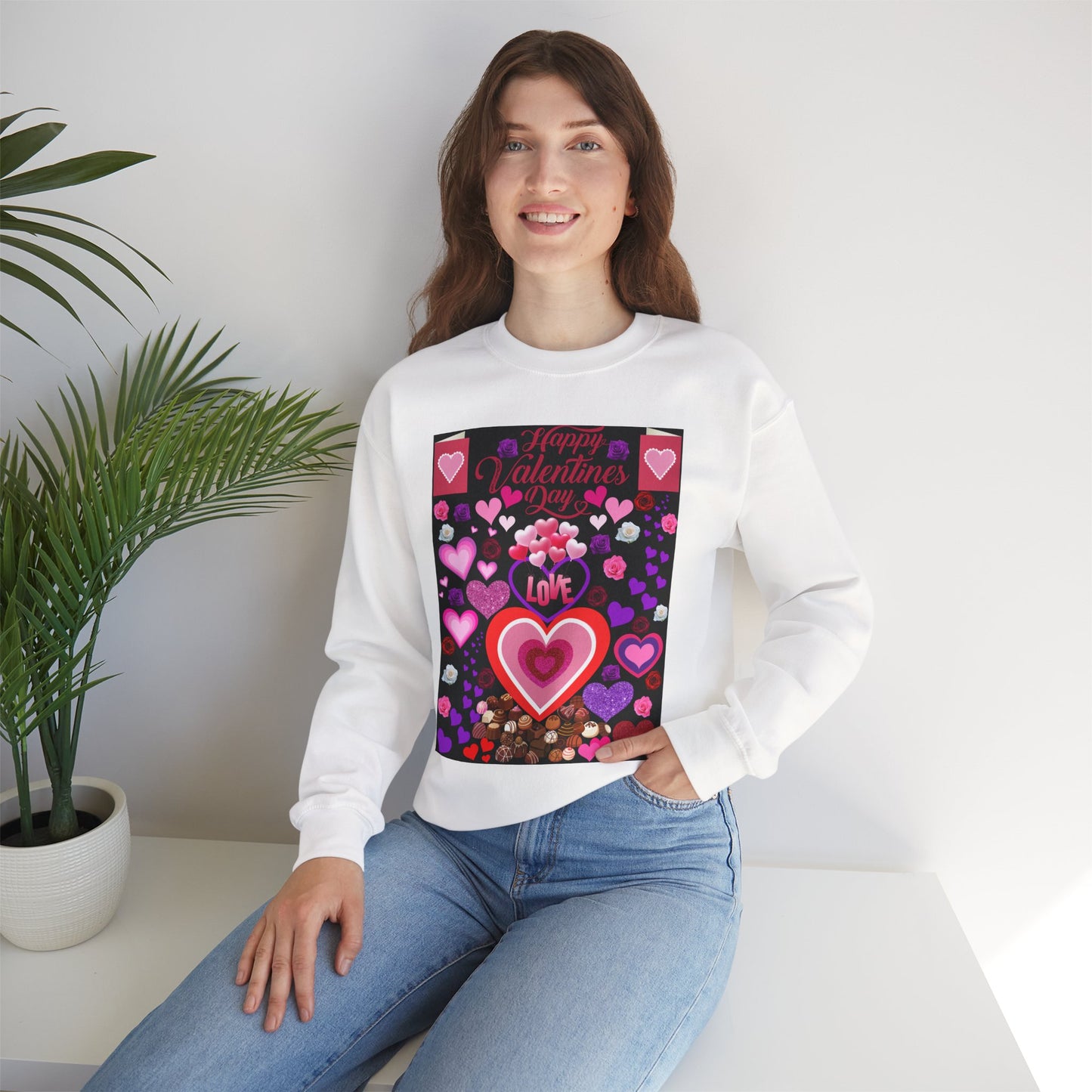 Valentine's Day Heart Love Sweatshirt
