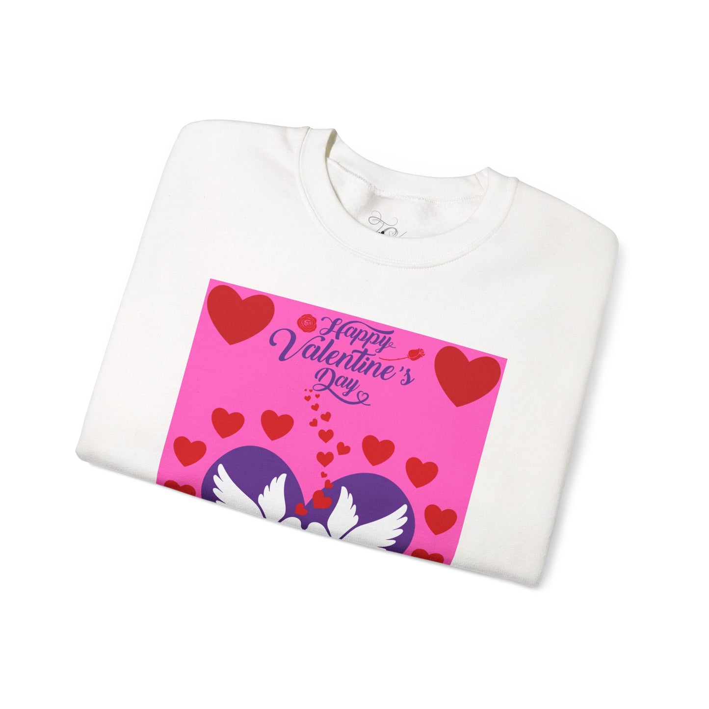 Together Forever Dove & Hearts Valentine's Day Crewneck Sweatshirt