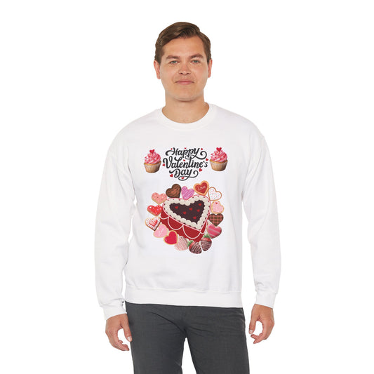 Valentine’s Day Heart & Cupcakes Sweatshirt
