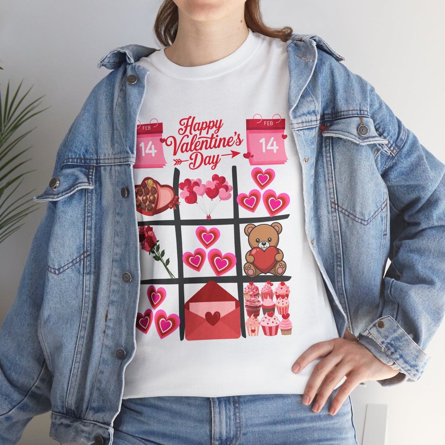 Valentine's Day Tic-Tac-Toe Graphic Tee