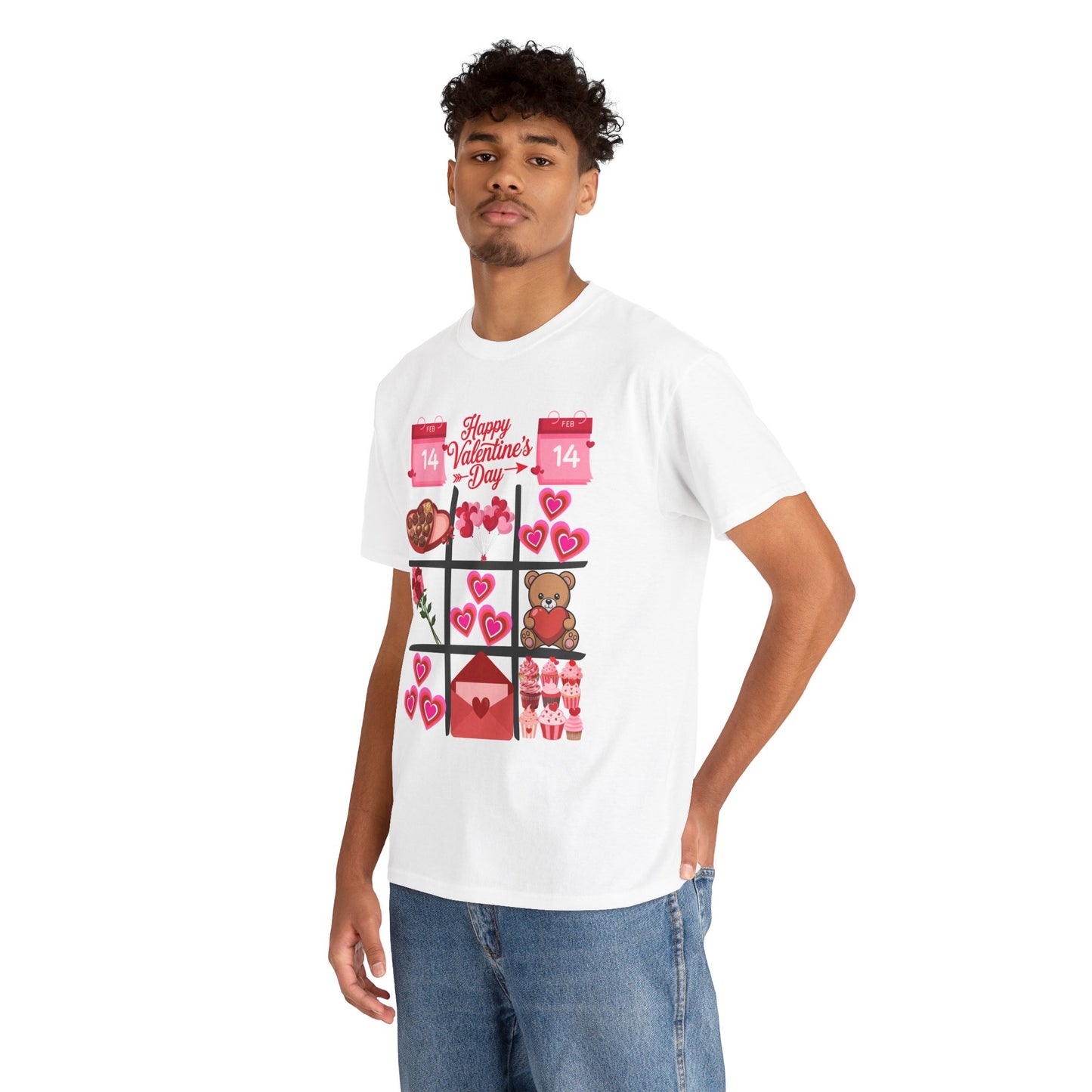 Valentine's Day Tic-Tac-Toe Graphic Tee