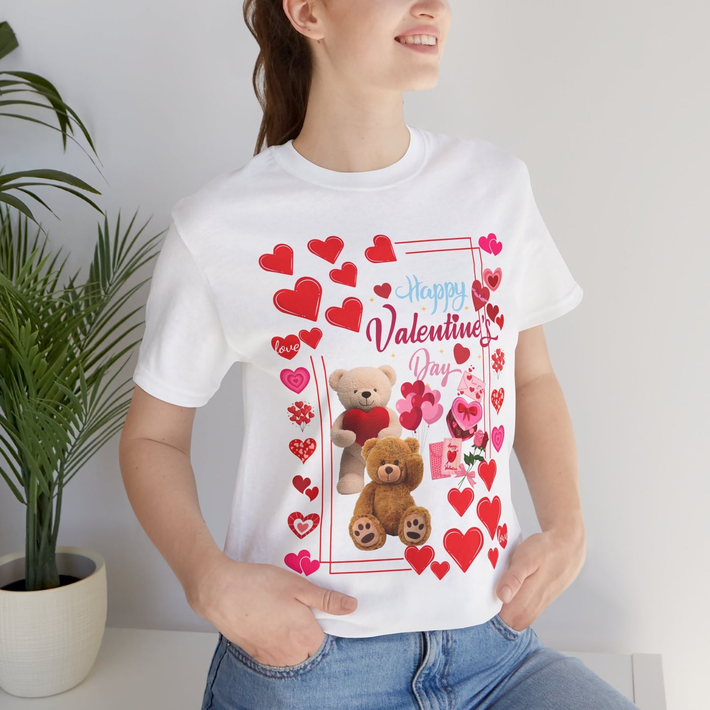 Valentine's Day Teddy Heart Tee