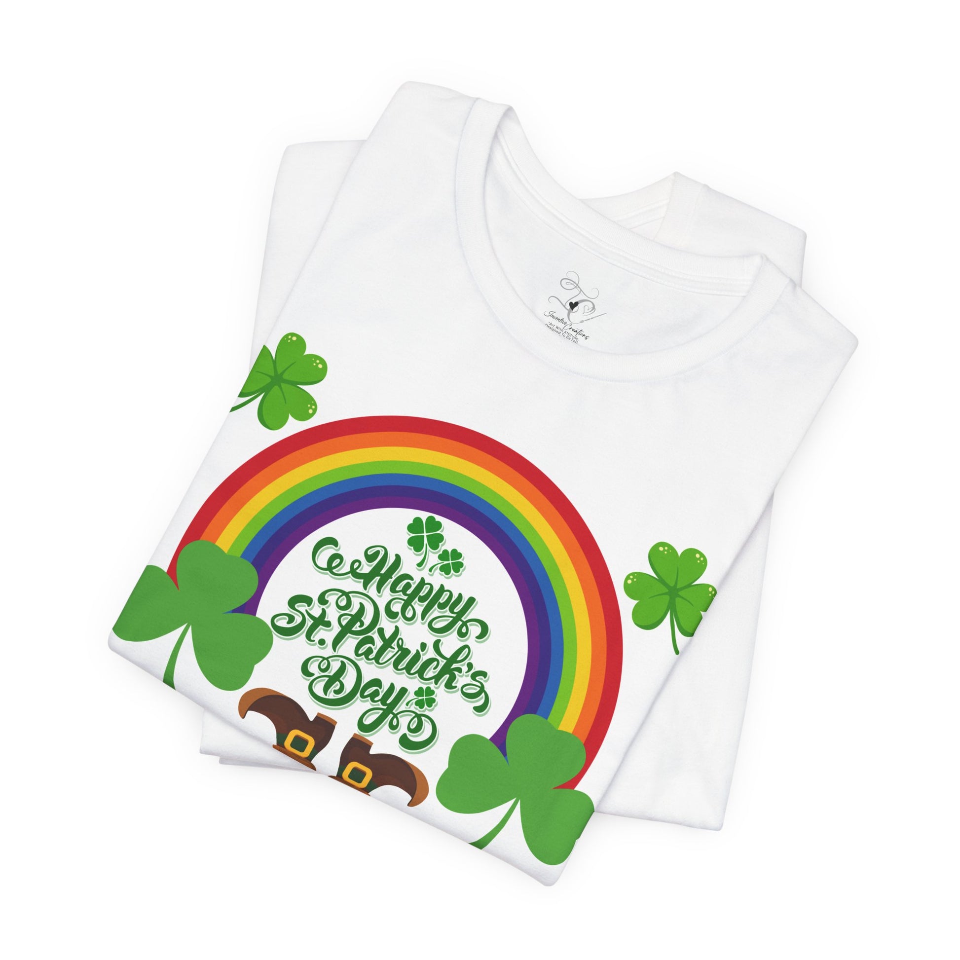 St Patrick's Day Lucky Rainbow T Shirt
