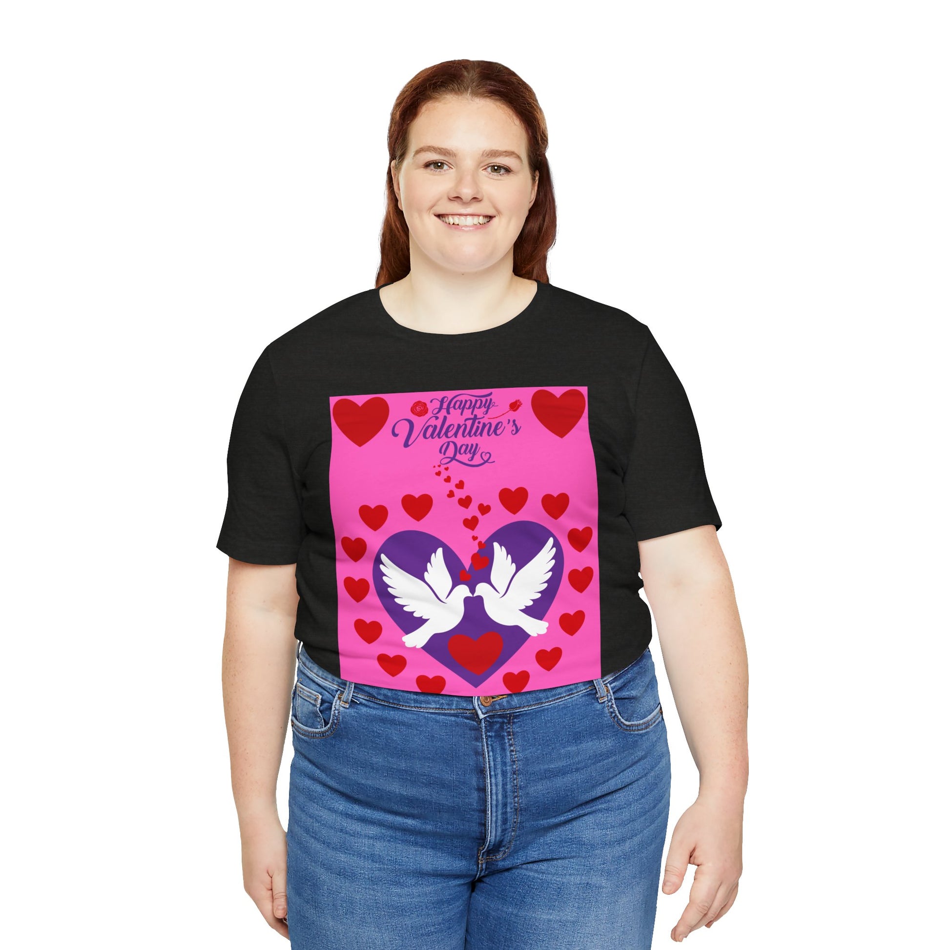 Valentines Day Together Forever Heart Doves T Shirt