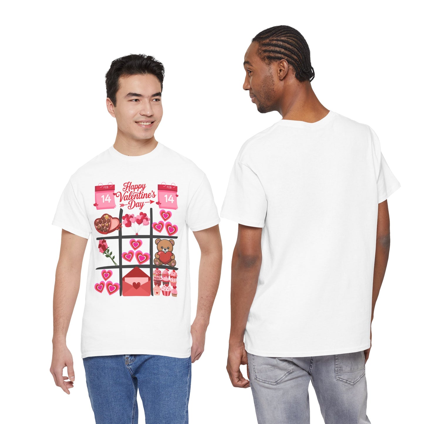 Valentine's Day Tic-Tac-Toe Graphic Tee