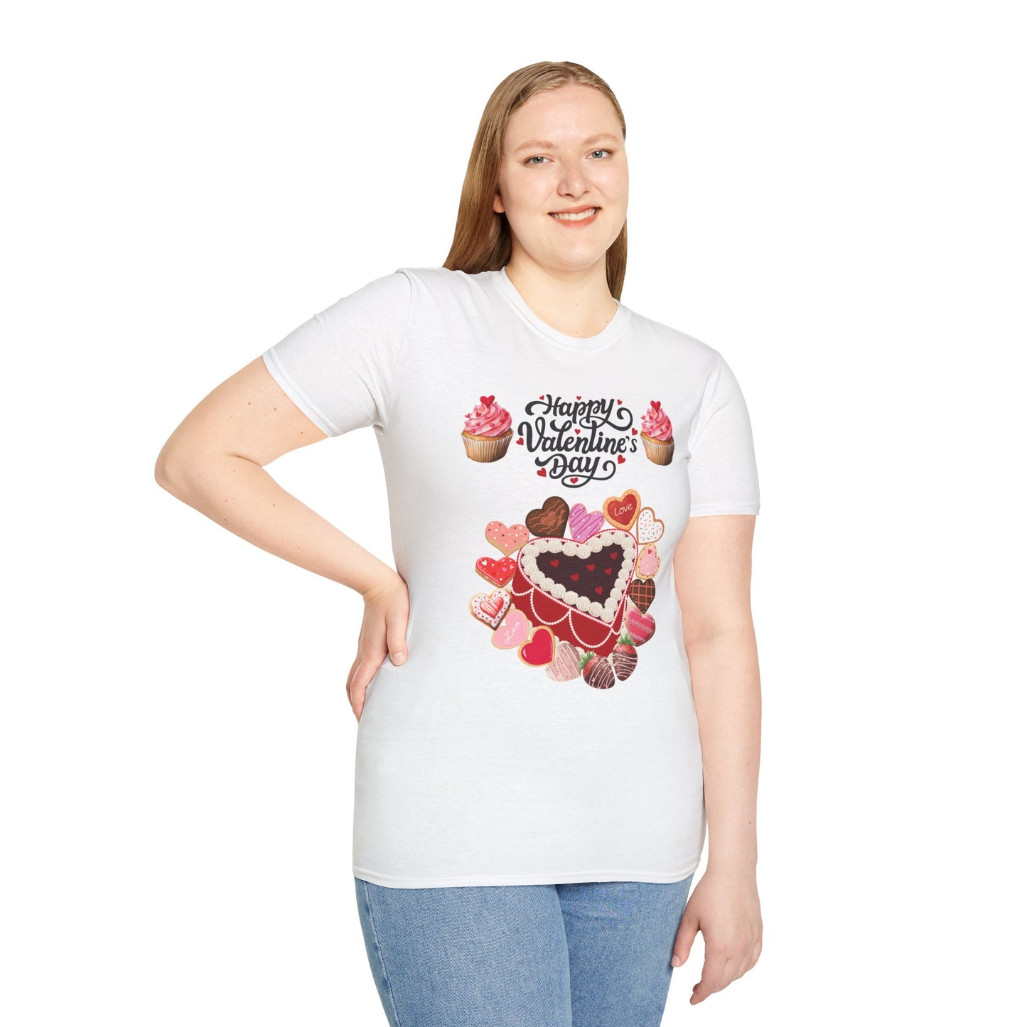 Valentine's Day Heart Chocolates & Cupcakes T-Shirt