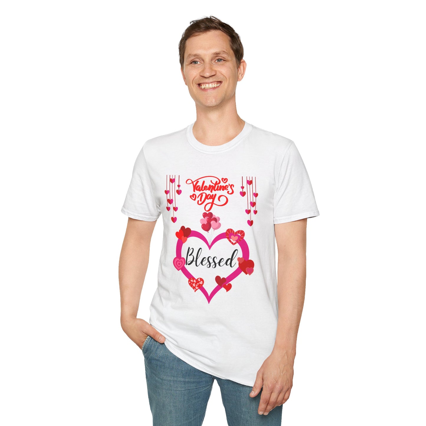 Valentine's Day 'Blessed' Heart T-Shirt