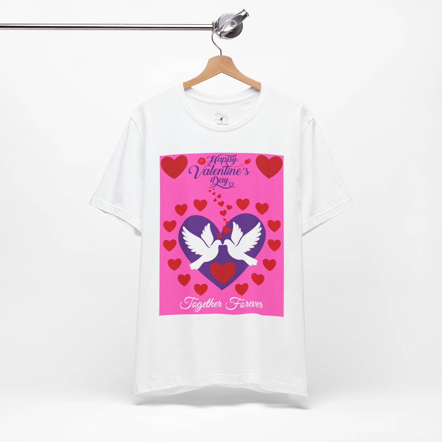 Valentine's Day 'Together Forever' Heart Doves T-Shirt