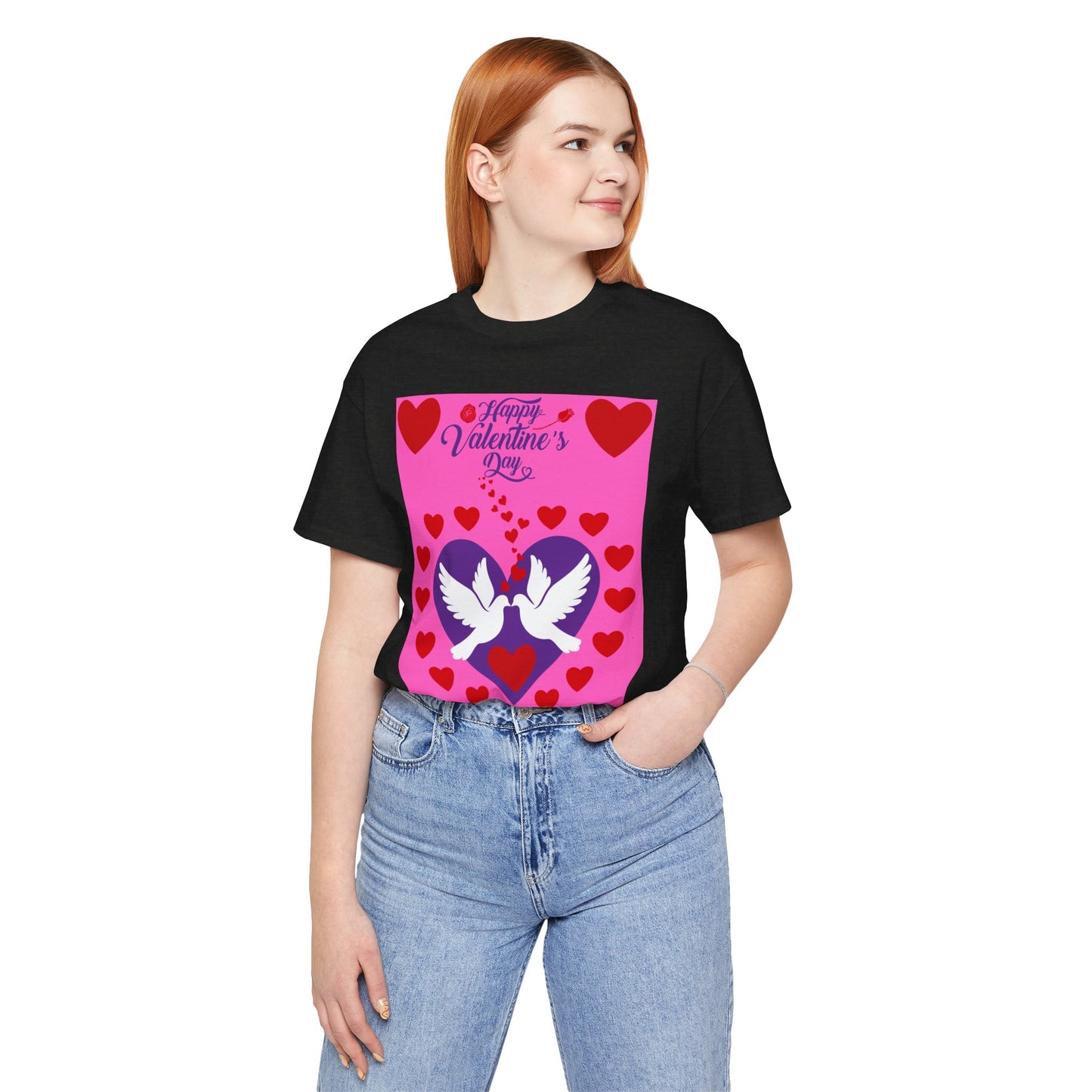 Valentines Day Together Forever Heart Doves T Shirt