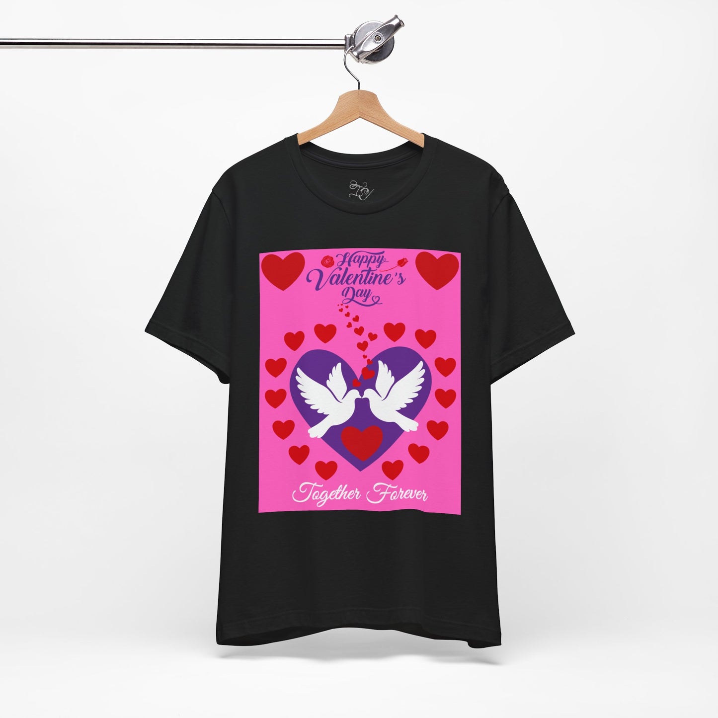 Valentines Day Together Forever Heart Doves T Shirt
