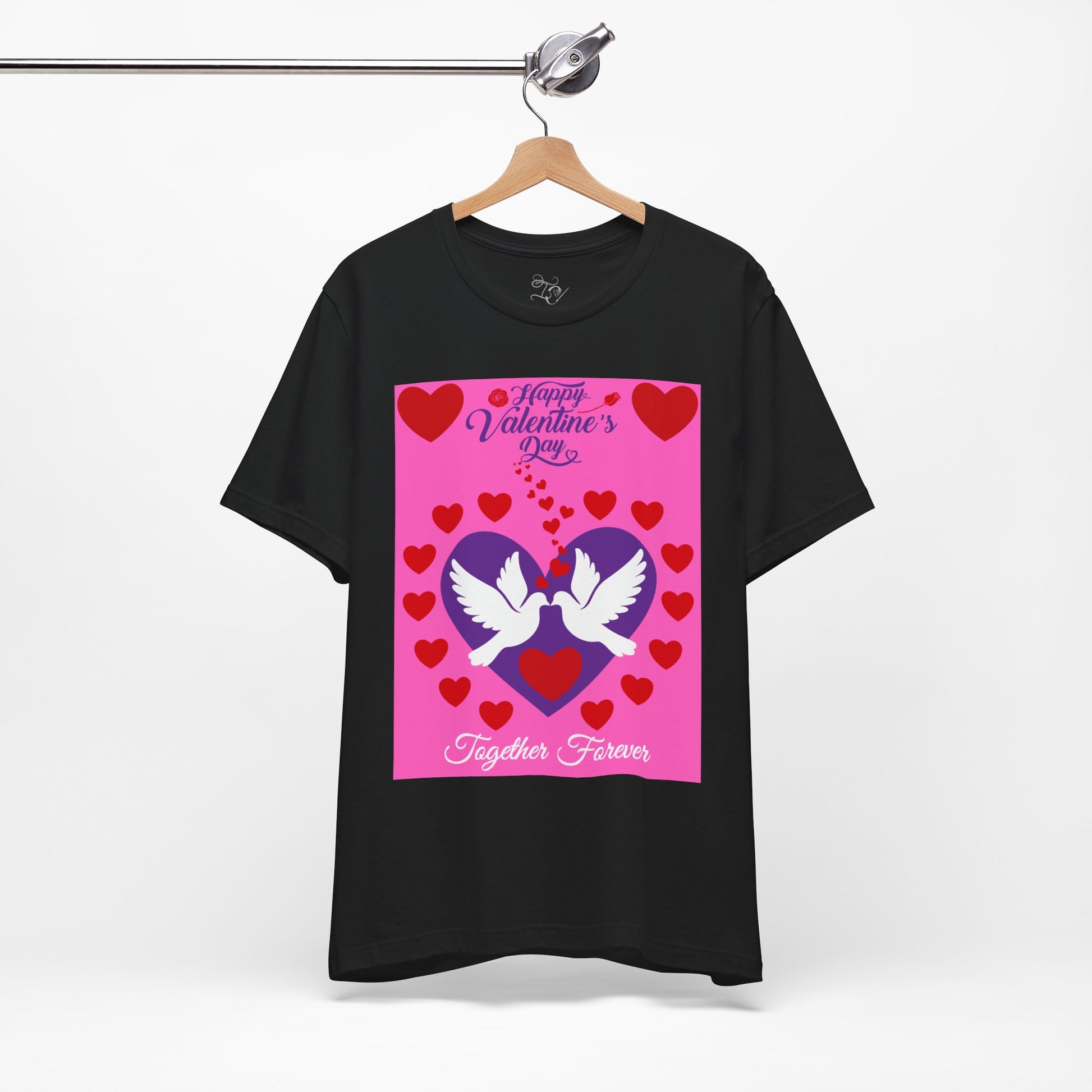 Valentines Day Together Forever Heart Doves T Shirt
