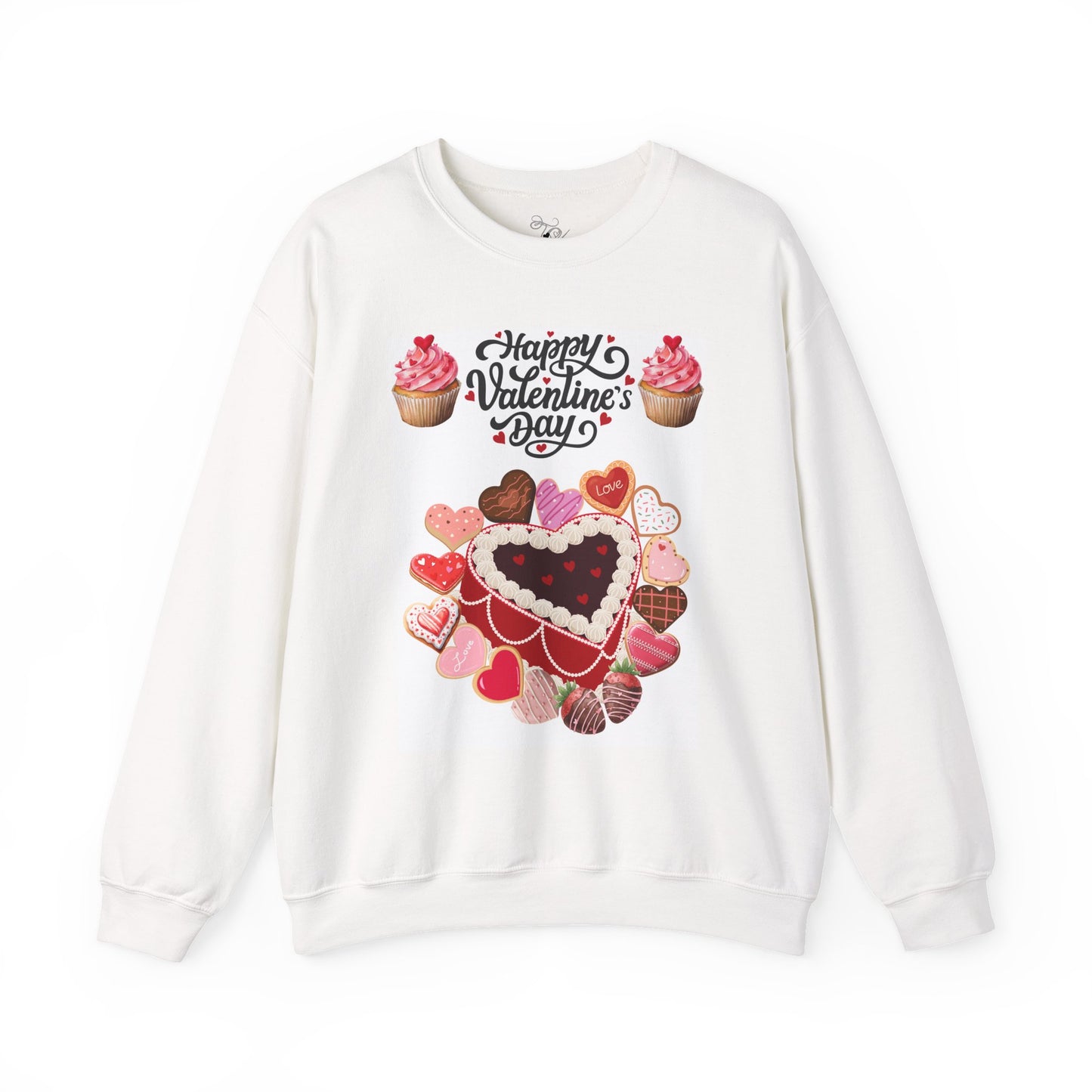 Valentine Day Heart Cookies Cupcakes Sweatshirt