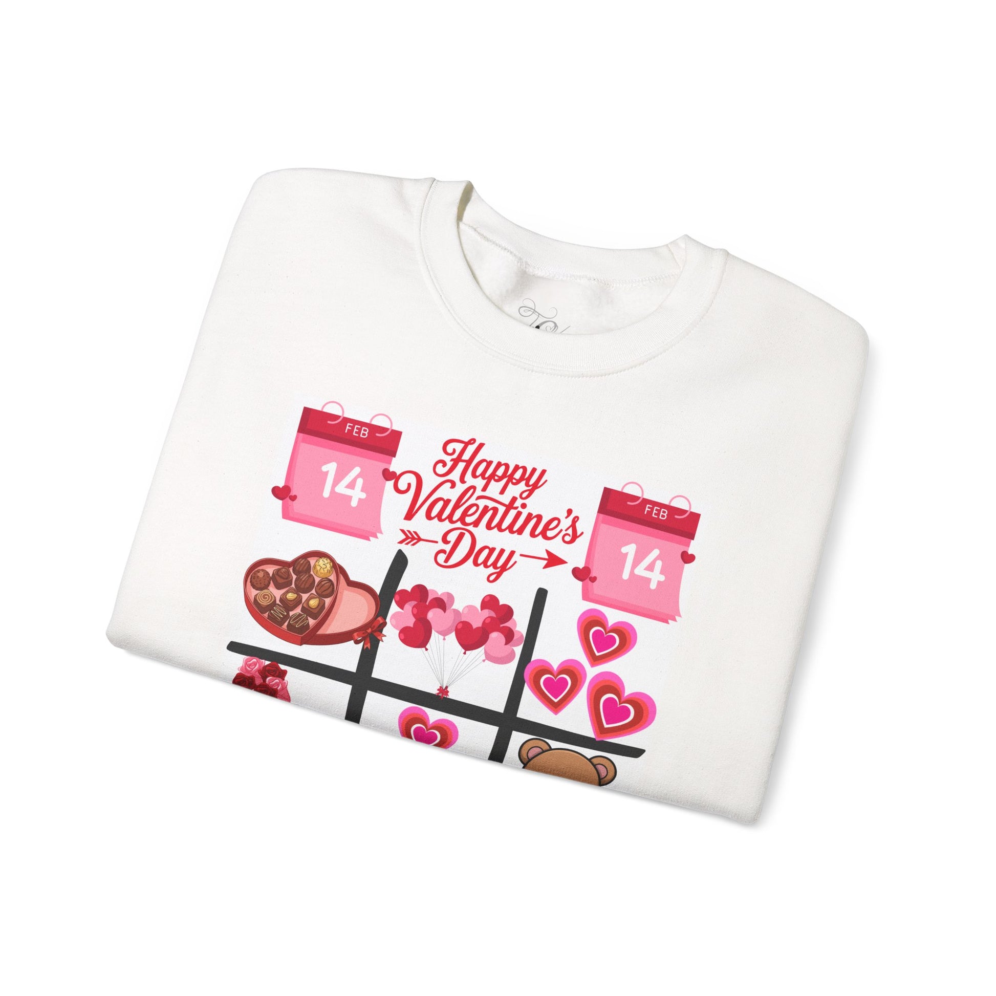 Valentine's Day Grid Crewneck Sweatshirt
