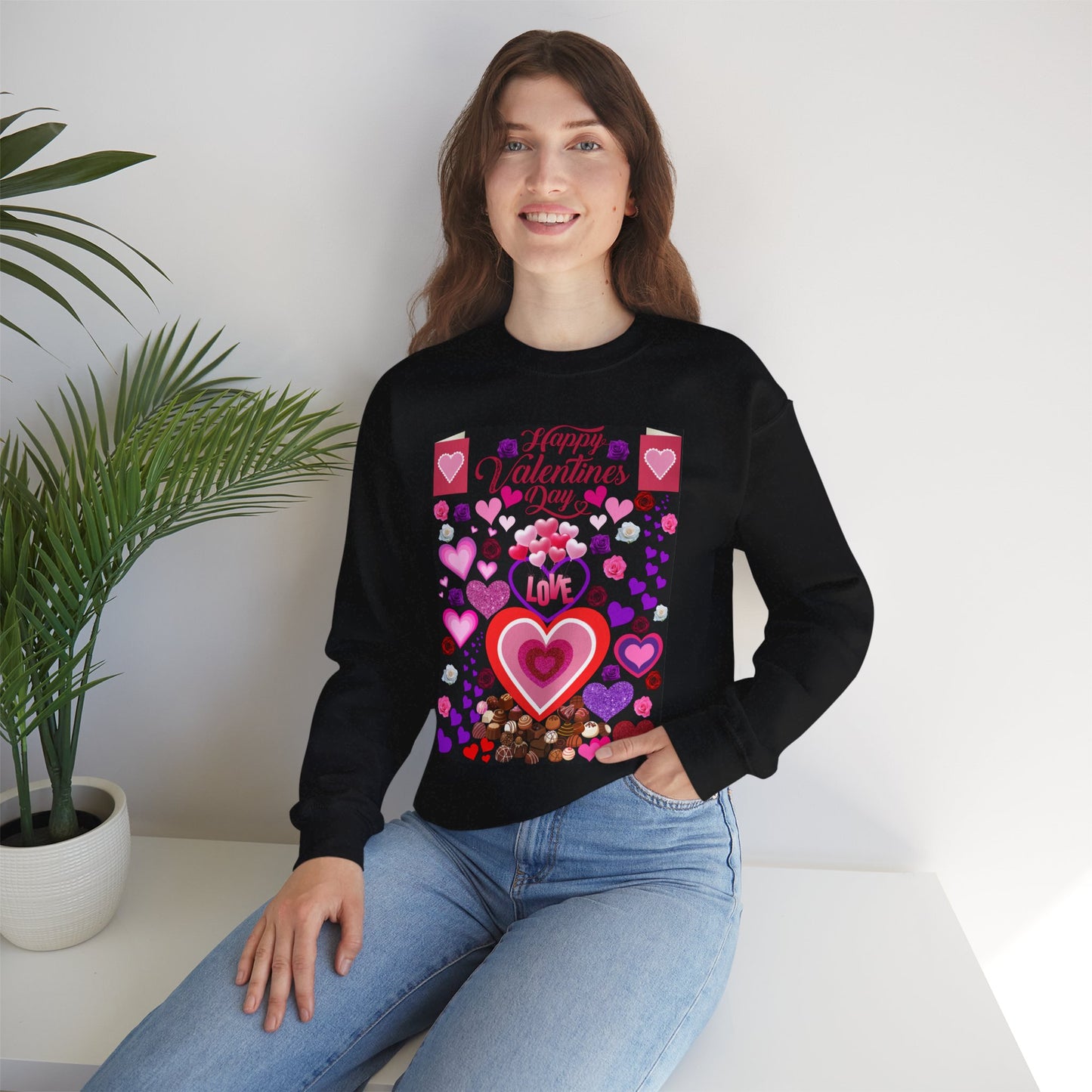 Valentine's Day Heart Love Sweatshirt