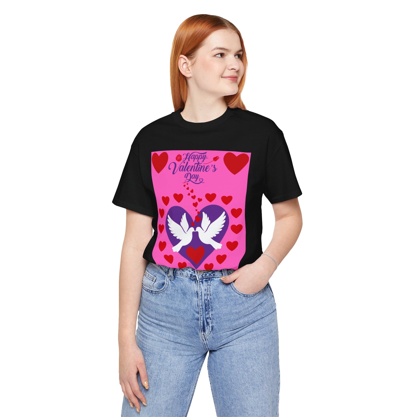 Valentines Day Together Forever Heart Doves T Shirt