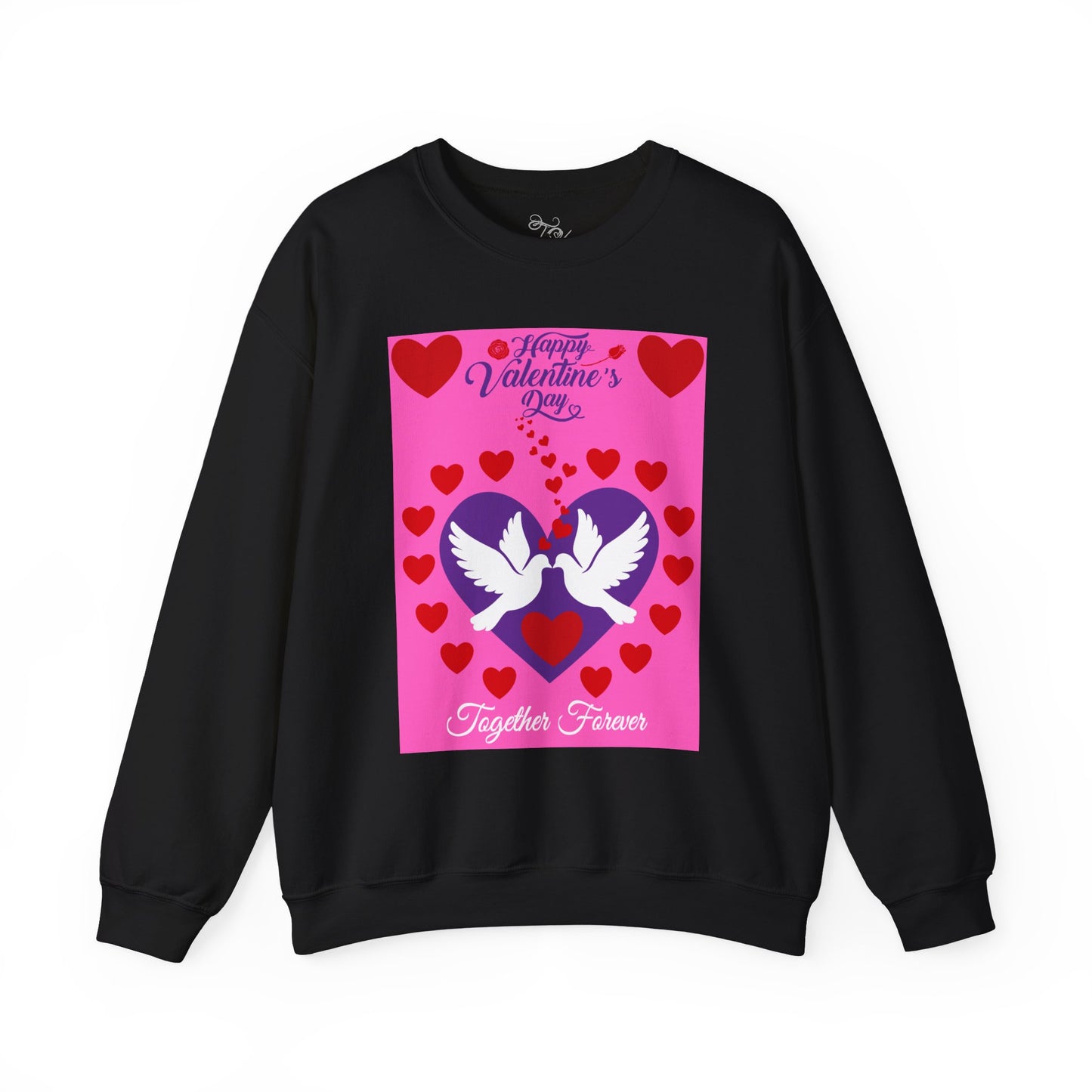 Together Forever Dove Hearts Valentine Crewneck Sweatshirt