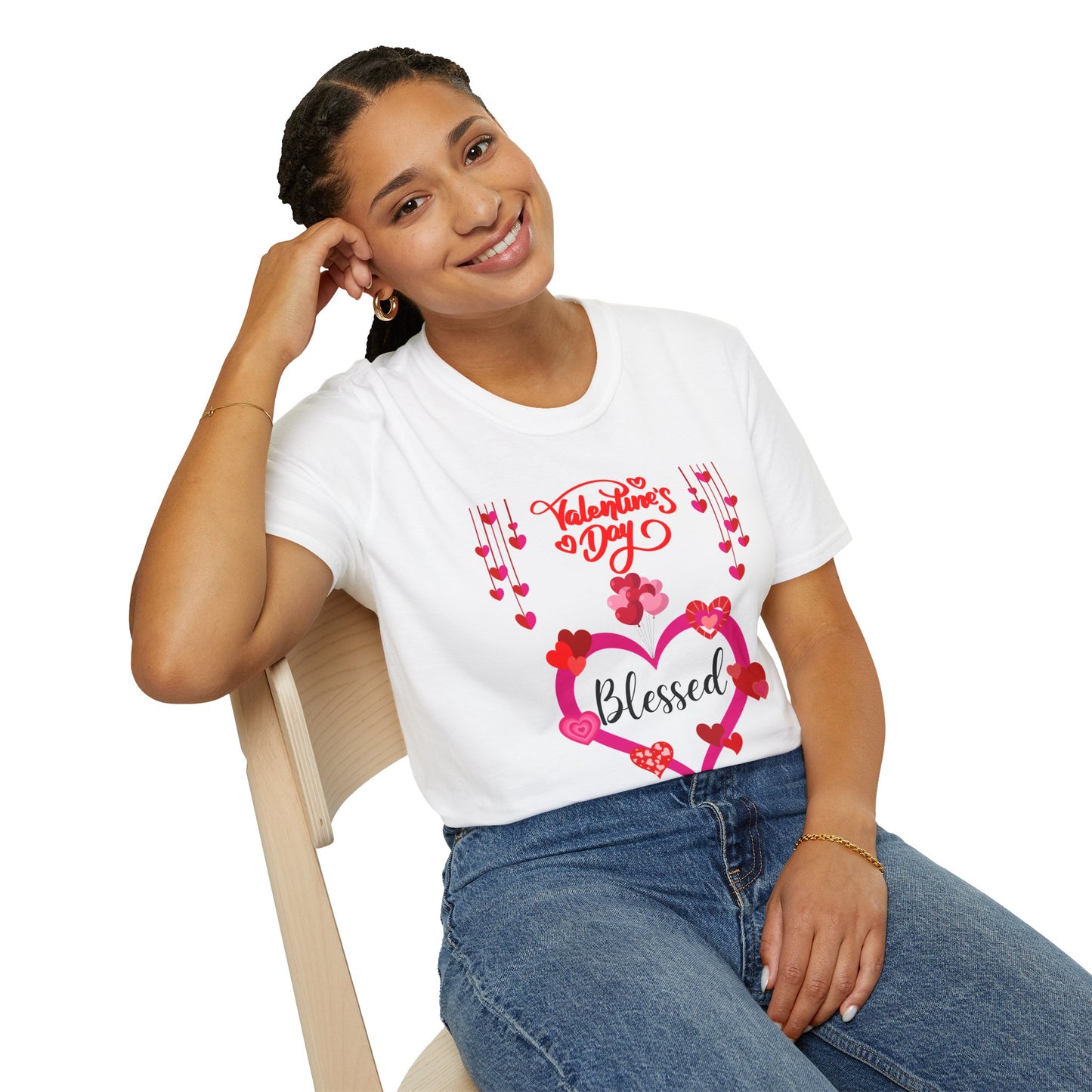 Valentine's Day 'Blessed' Heart T-Shirt