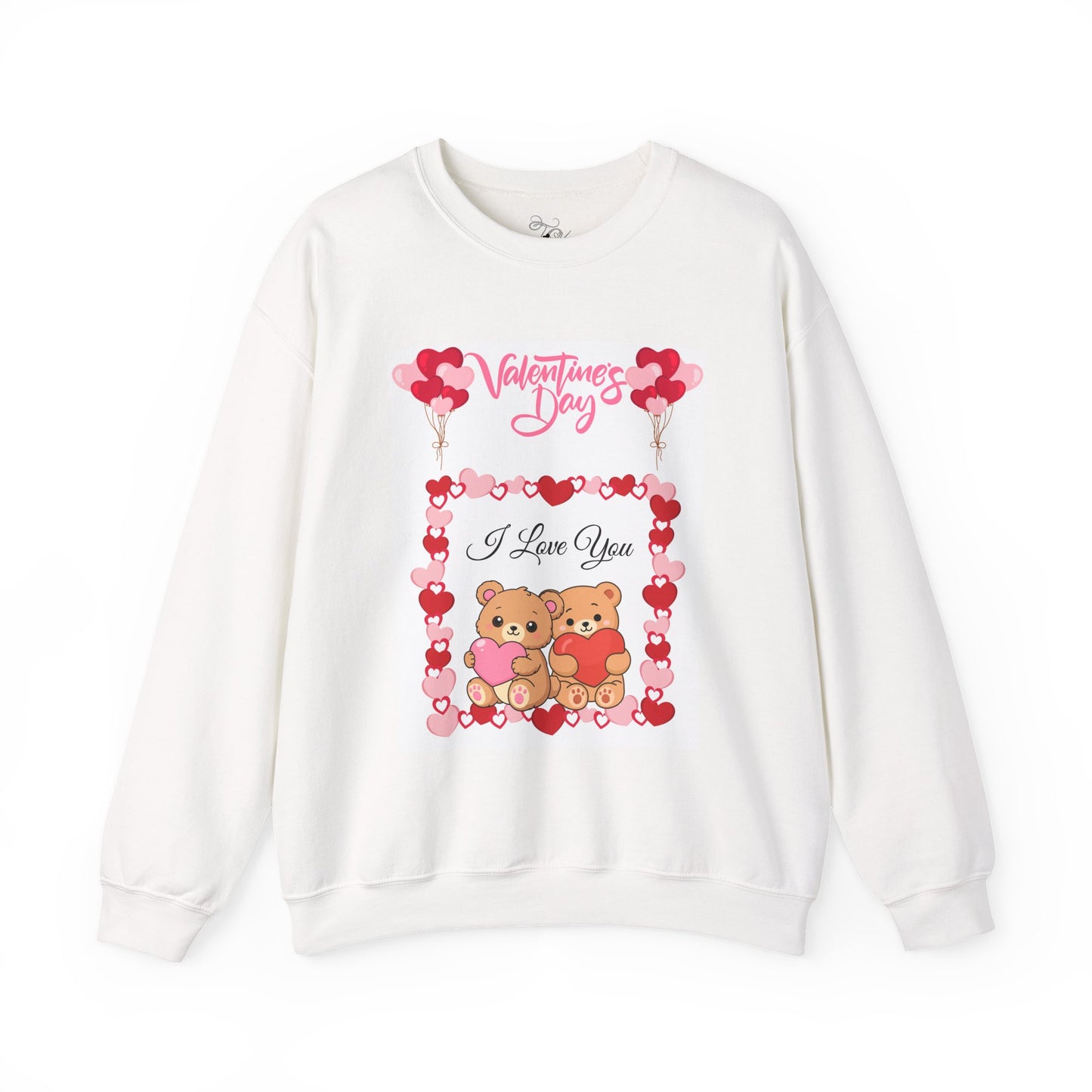 Valentine's Day I Love You Bear Crewneck Sweatshirt